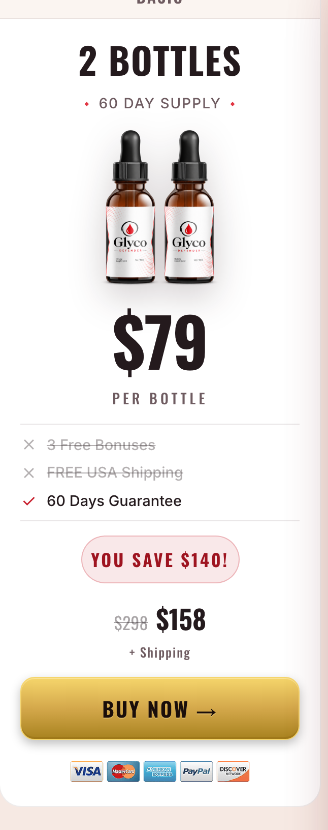 glycodefender 60 day supply